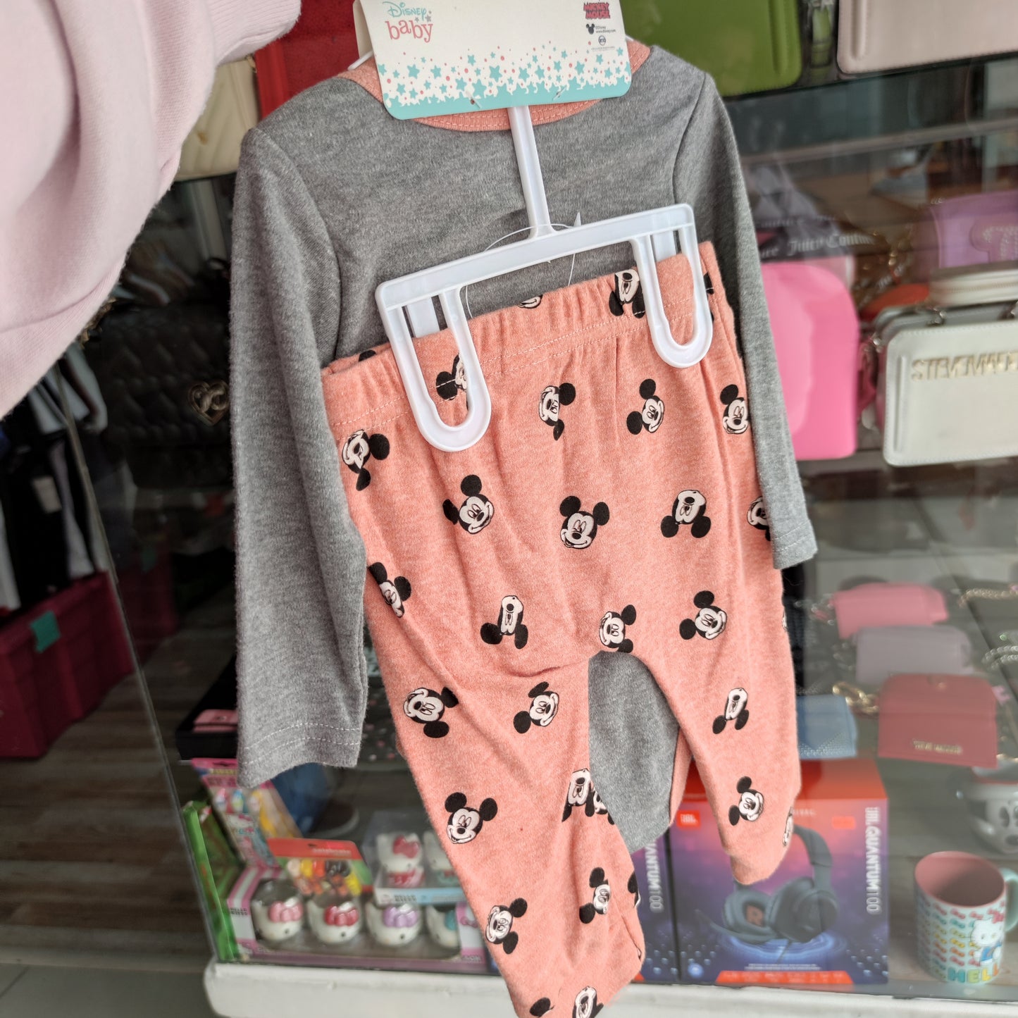 Set 3 piezas Mickey mouse Disney 6/9 meses