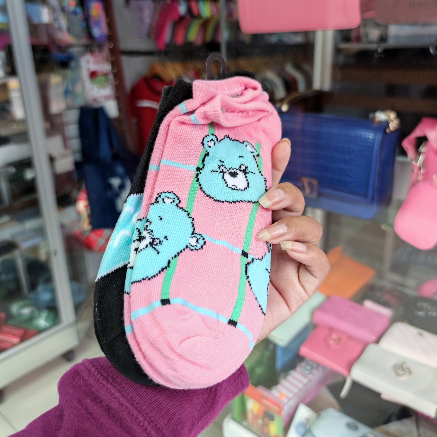 3 pares calcetas Care bears 36-41 eur