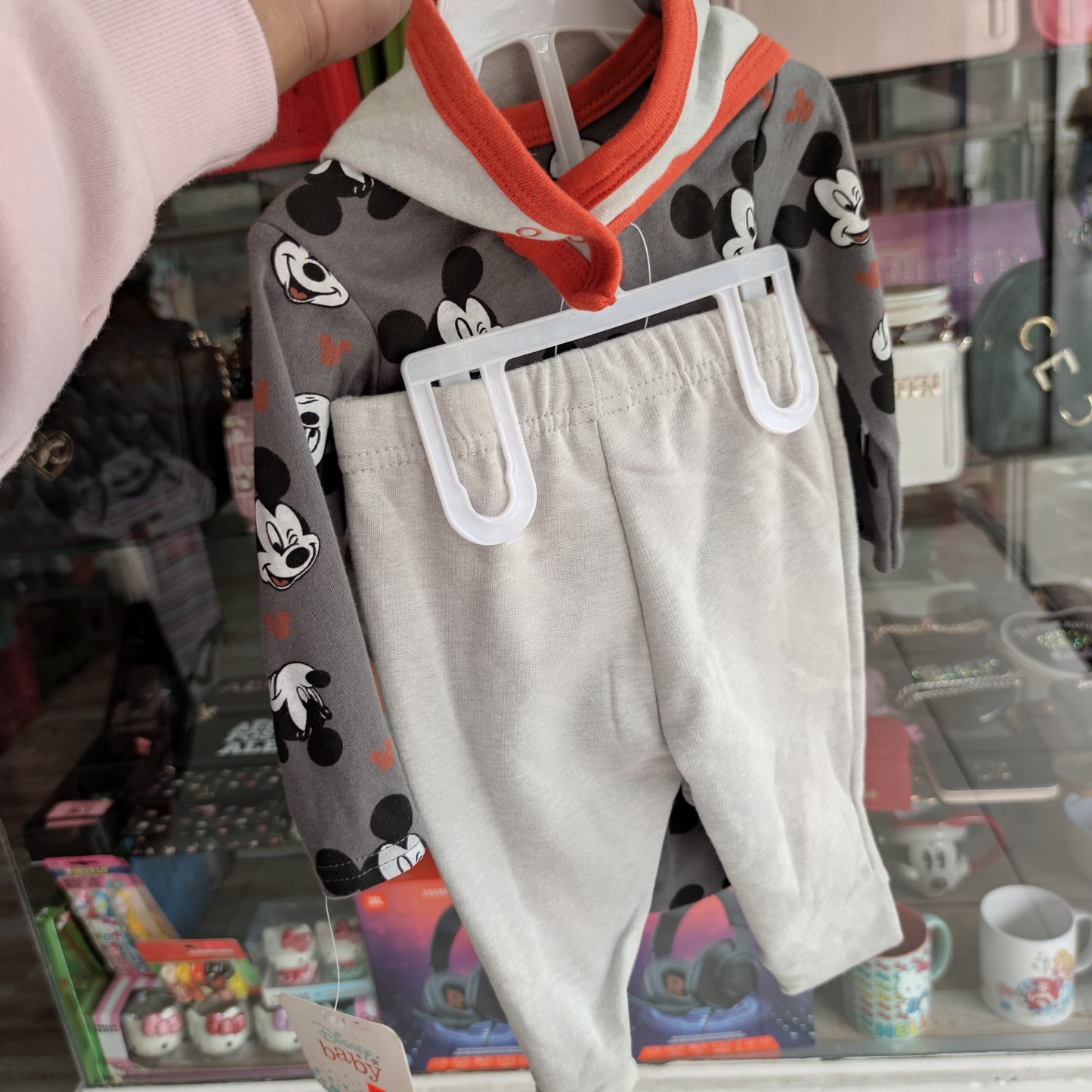 Set 3 piezas Mickey mouse Disney 6/9 meses