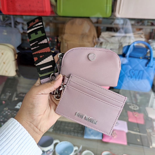 Tarjetero+ monedero + muñequera Steve madden