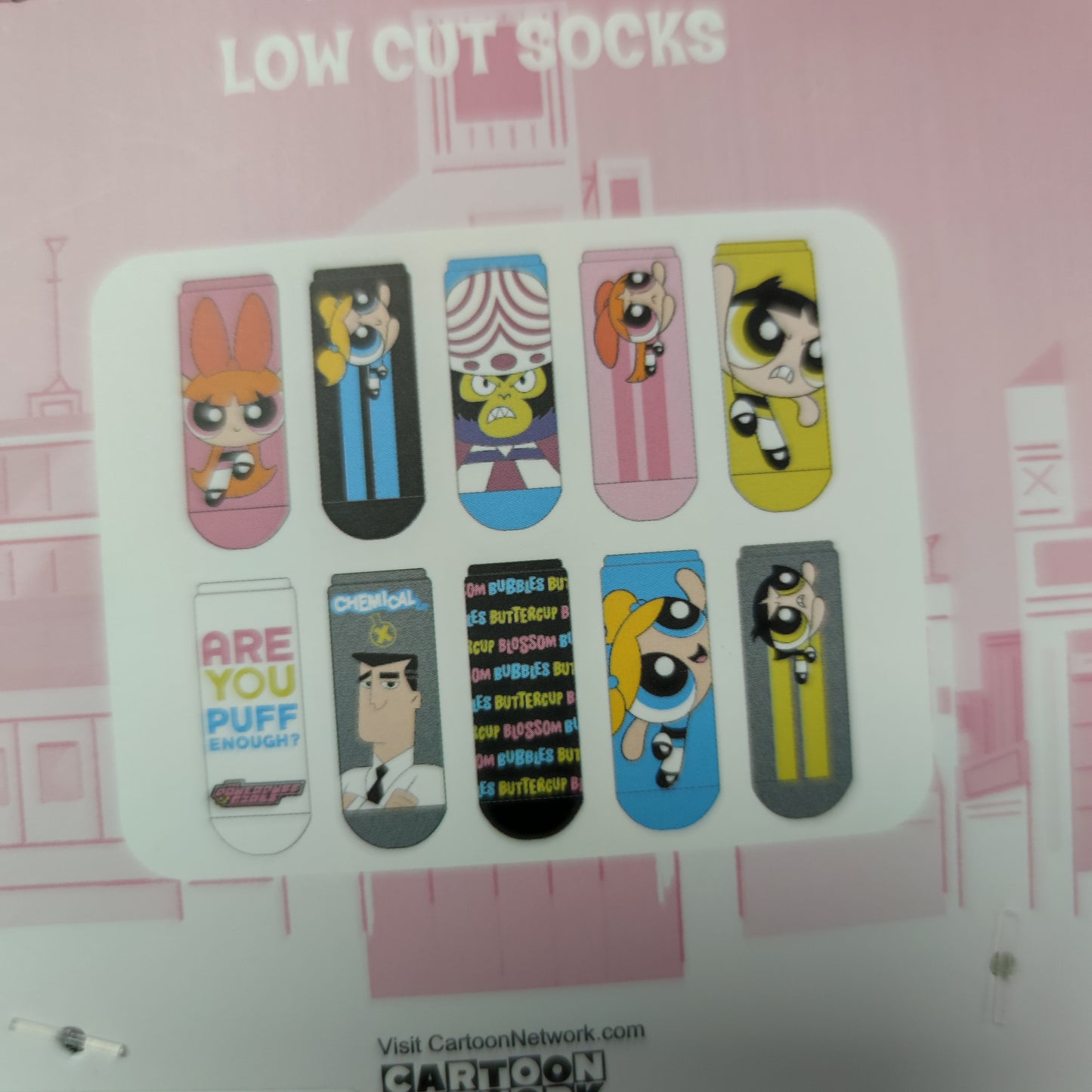 10 pares calcetas PowerPuff girls 36-41 eu