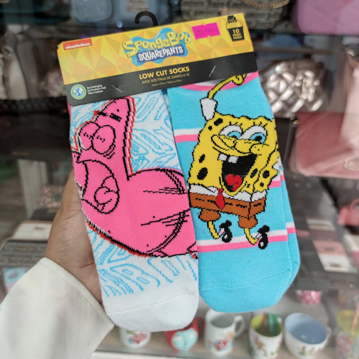 10 pares calcetas Bob esponja 36-41 eur