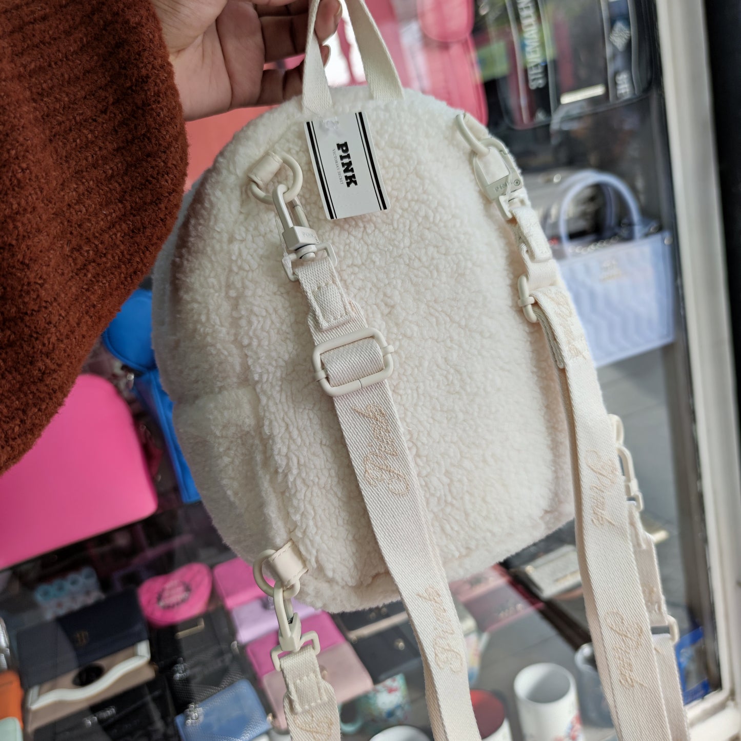 Mochila convertible crossbody PINK