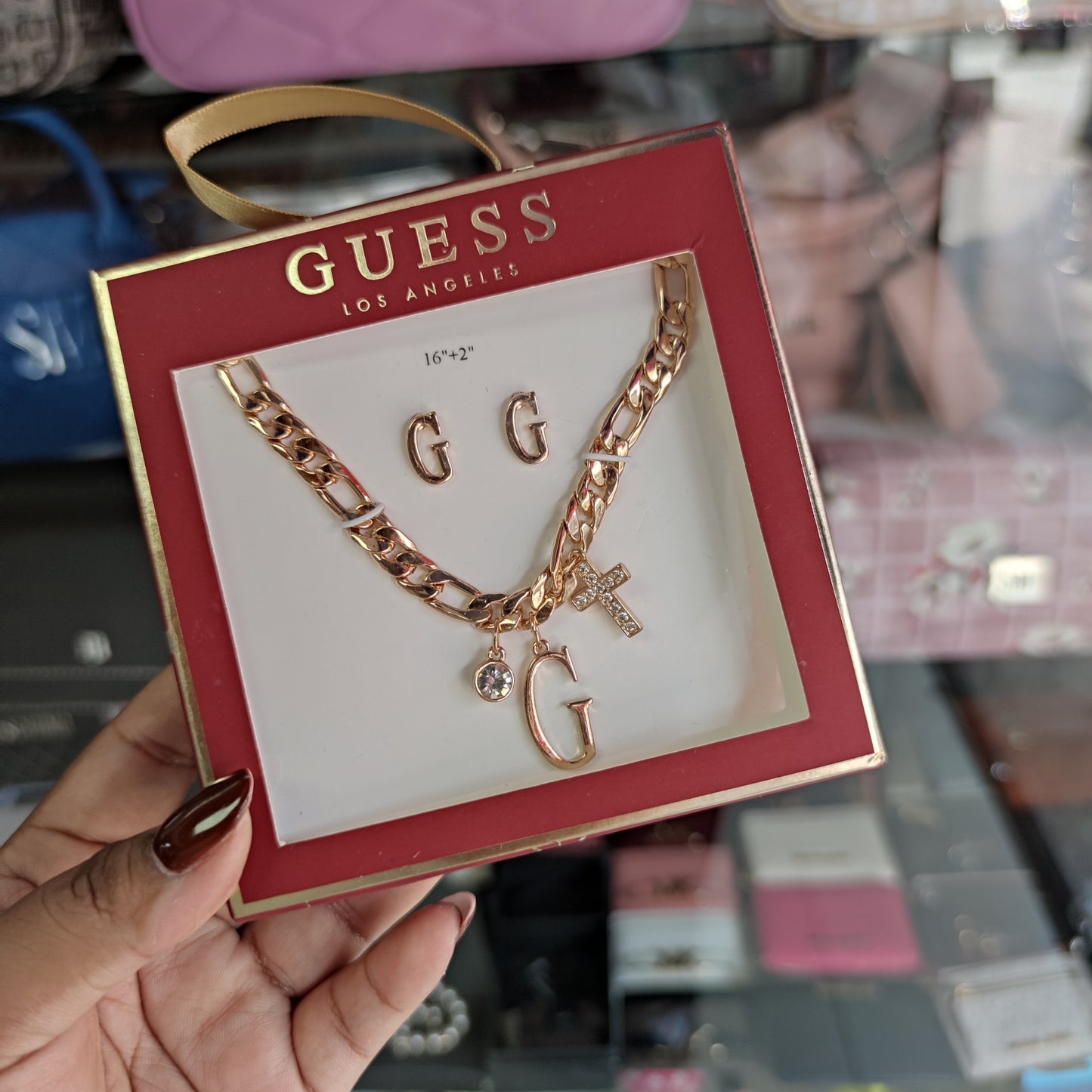 Collar + aros Guess