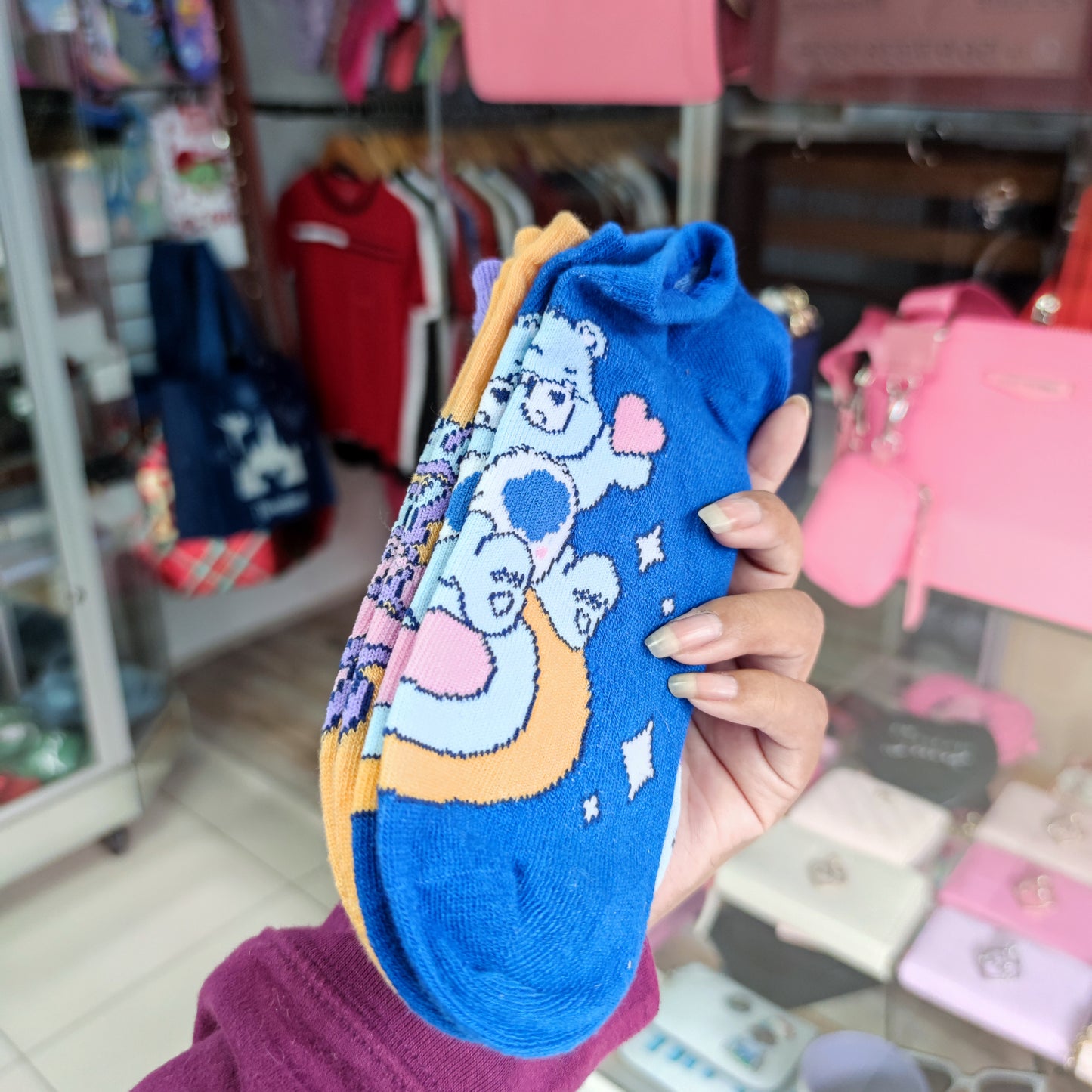 3 pares calcetas Care bears 36-41 eur