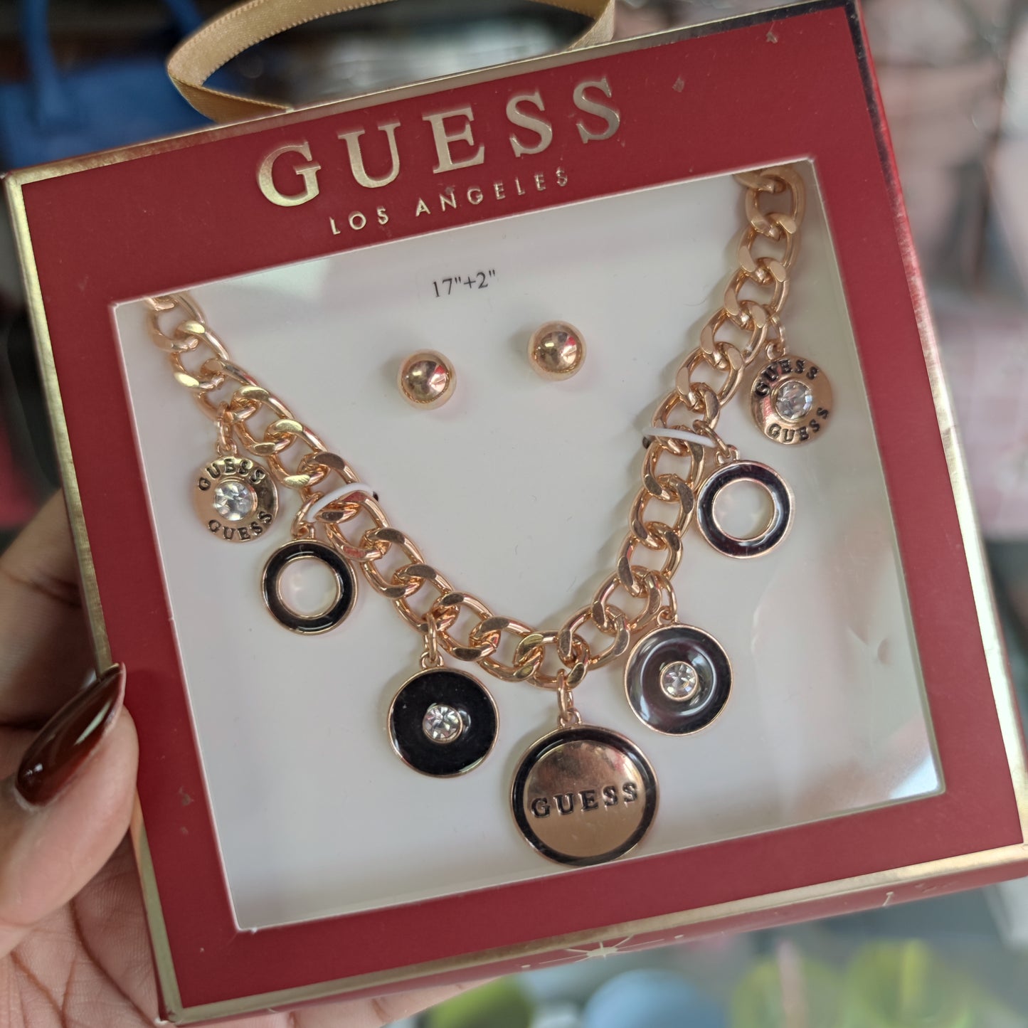 Collar + aros Guess
