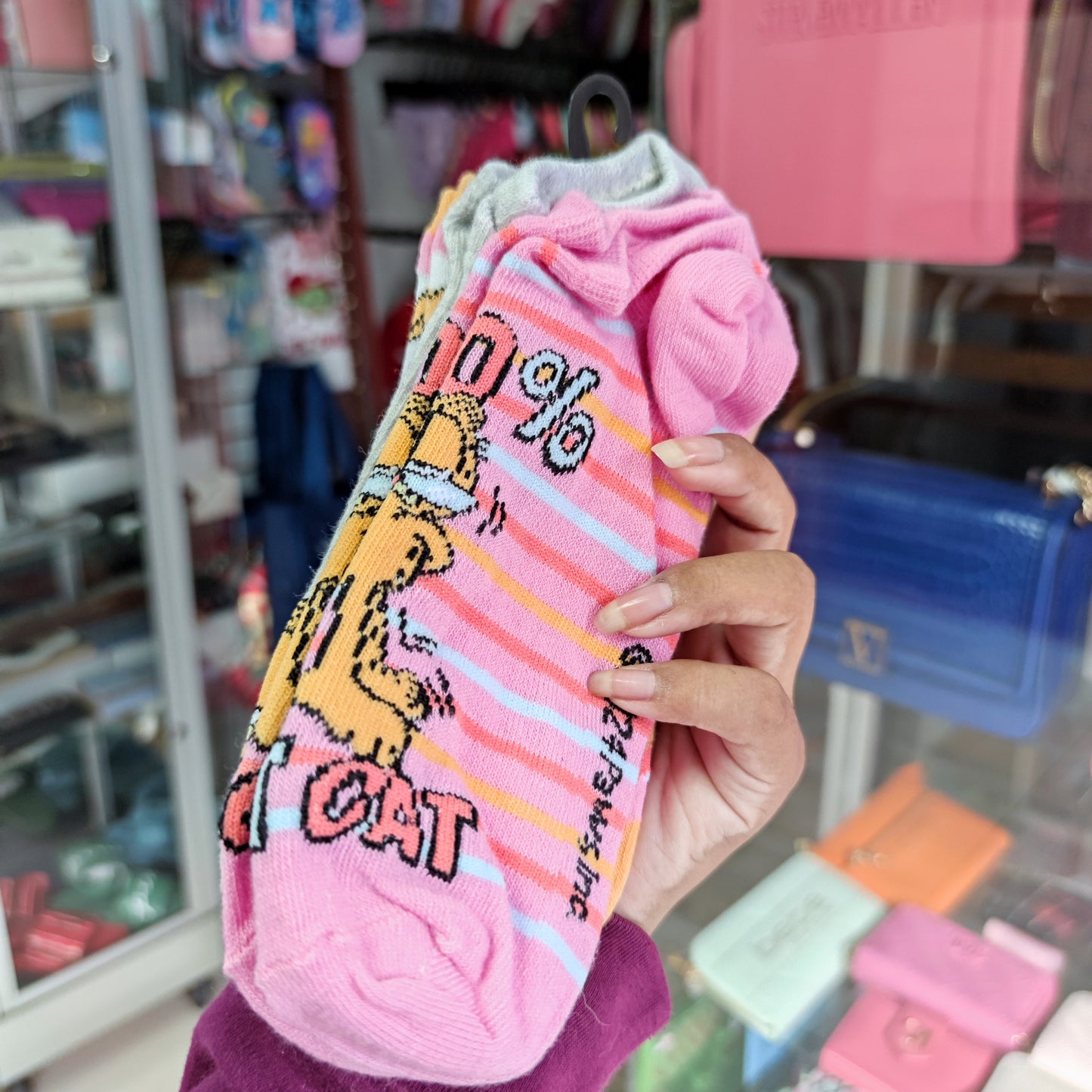 3 pares calcetas Garfield 36-41 eur