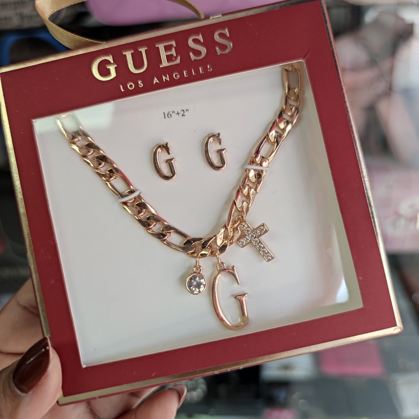 Collar + aros Guess