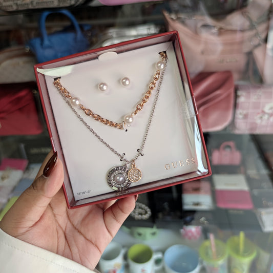 Collar + aros Guess
