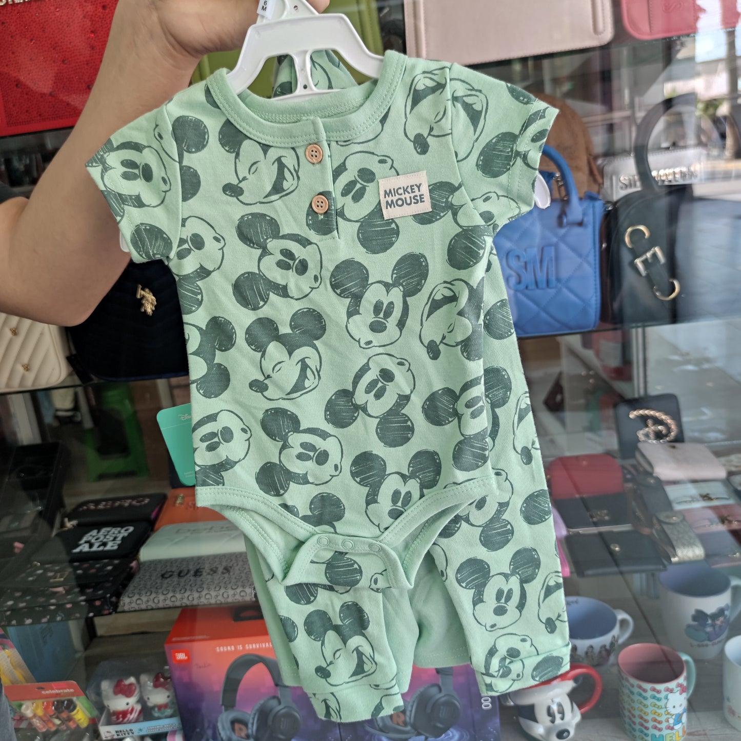 Conjunto doble Mickey mouse talla 3/6 meses