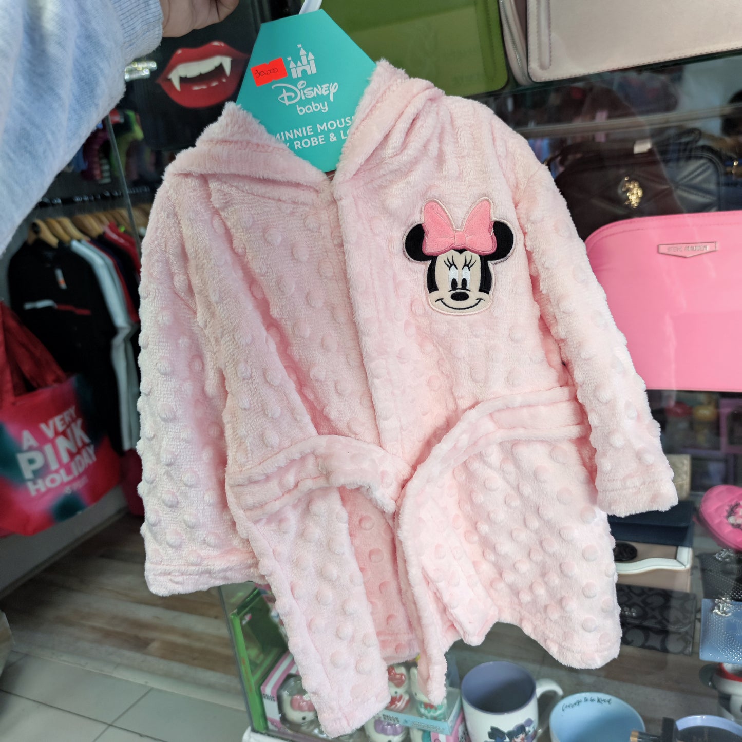 Bata Minnie mouse talla 0/12 meses