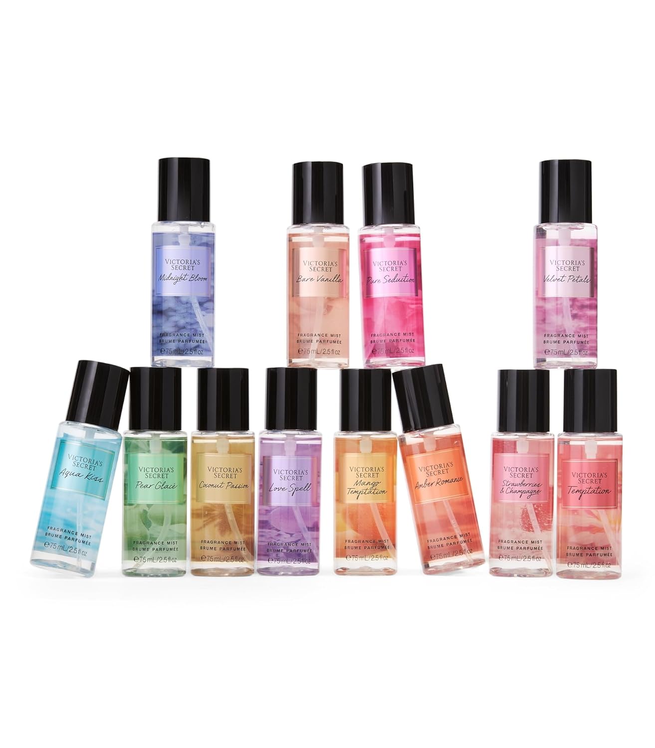 Set 12 mists Victorias secret 75ml