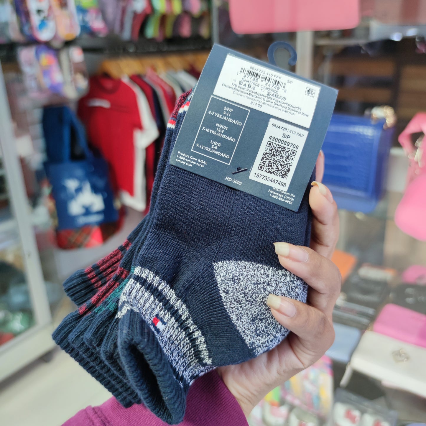 3 pares Calcetas Tommy Hilfiger niño talla 4/7 años