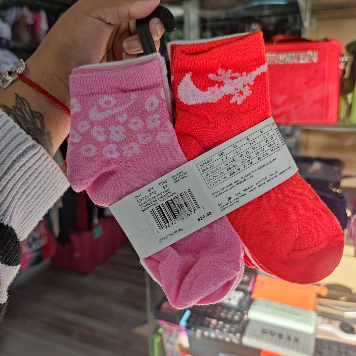 6 pares calcetas Nike talla 27-35 eu