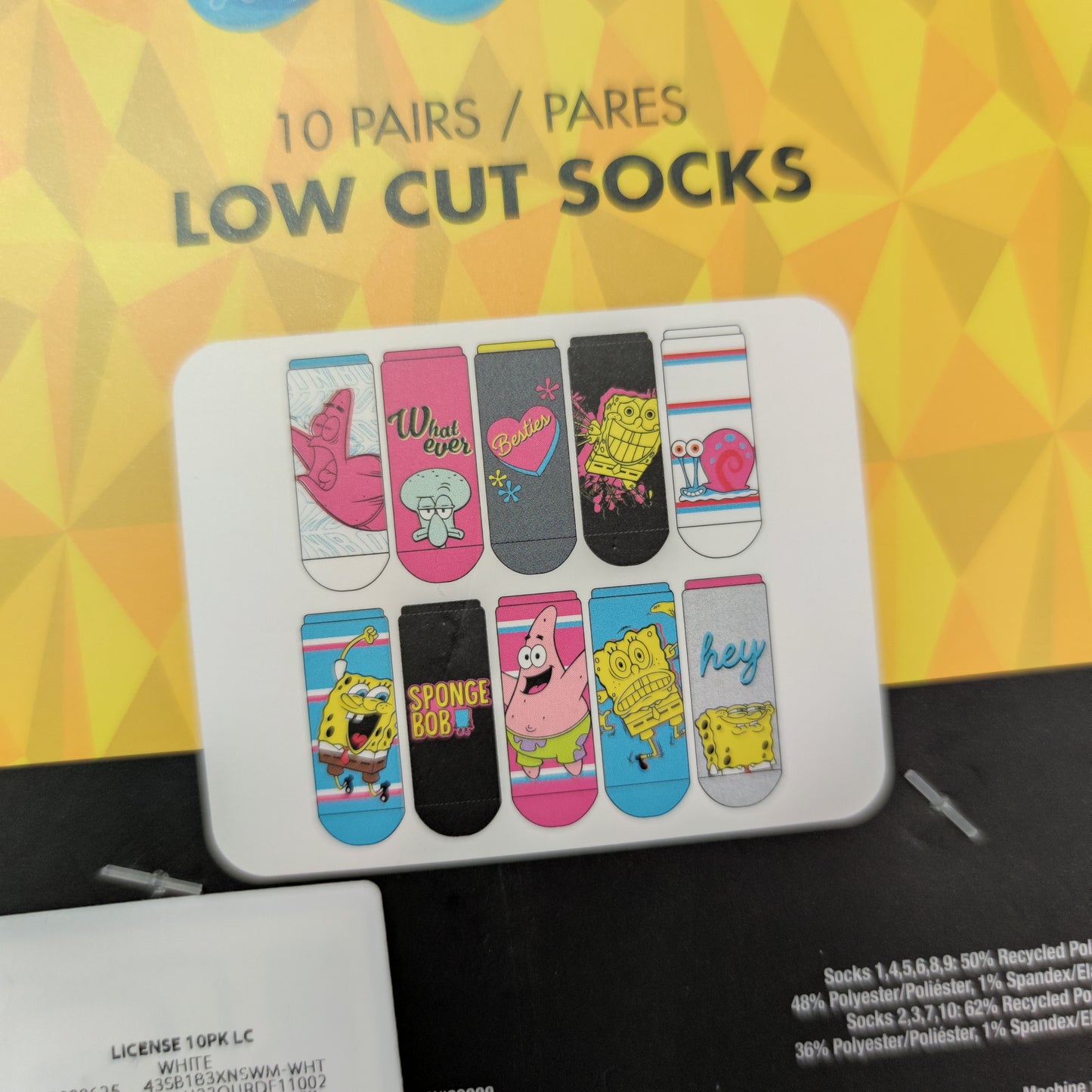 10 pares calcetas Bob esponja 36-41 eur