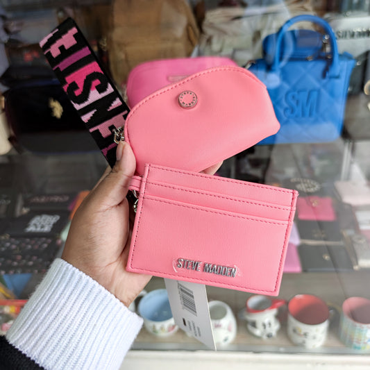 Tarjetero+ monedero + muñequera Steve madden