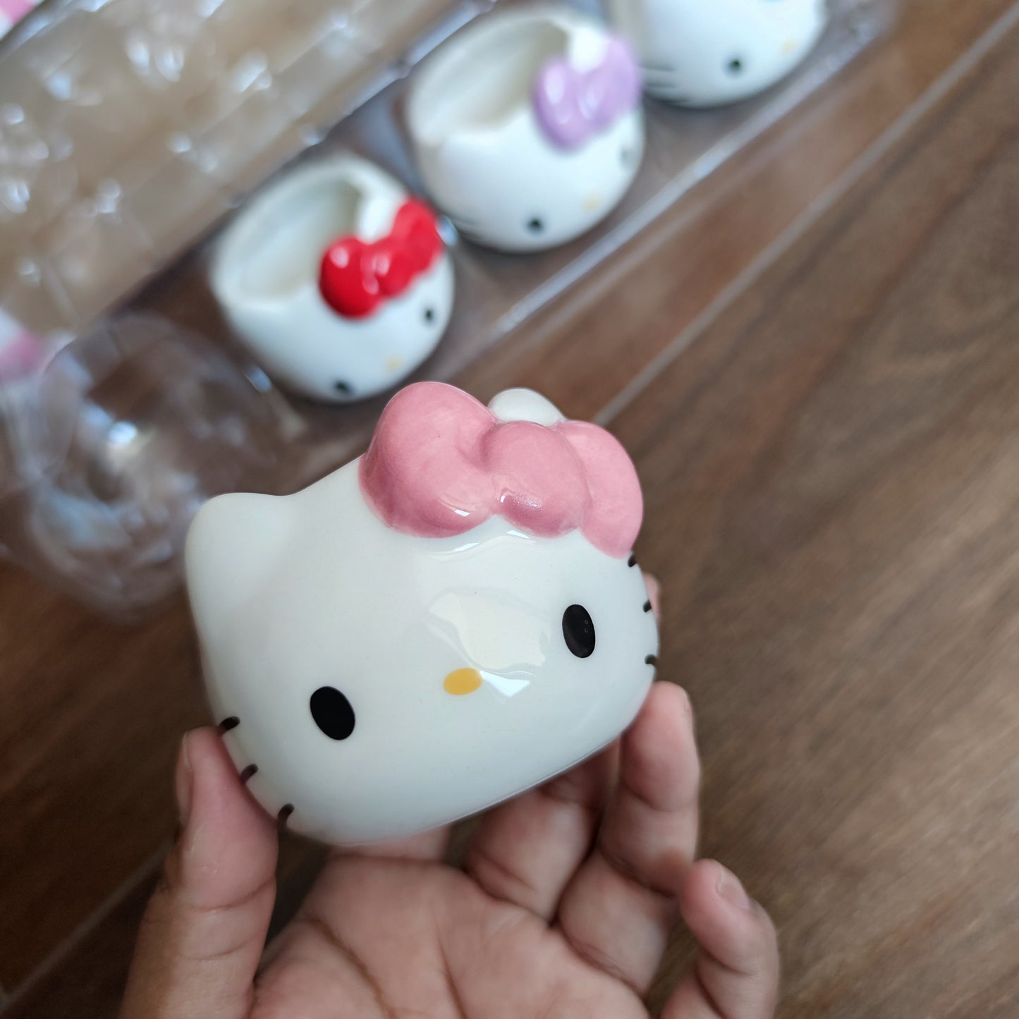 Set de 4 tacitas Hello Kitty
