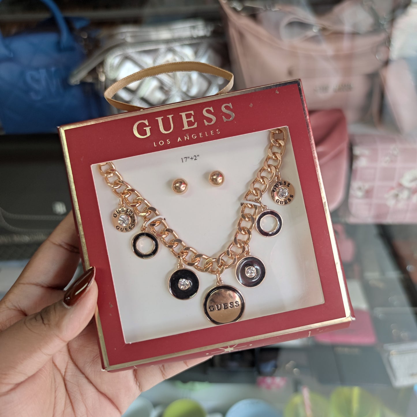 Collar + aros Guess