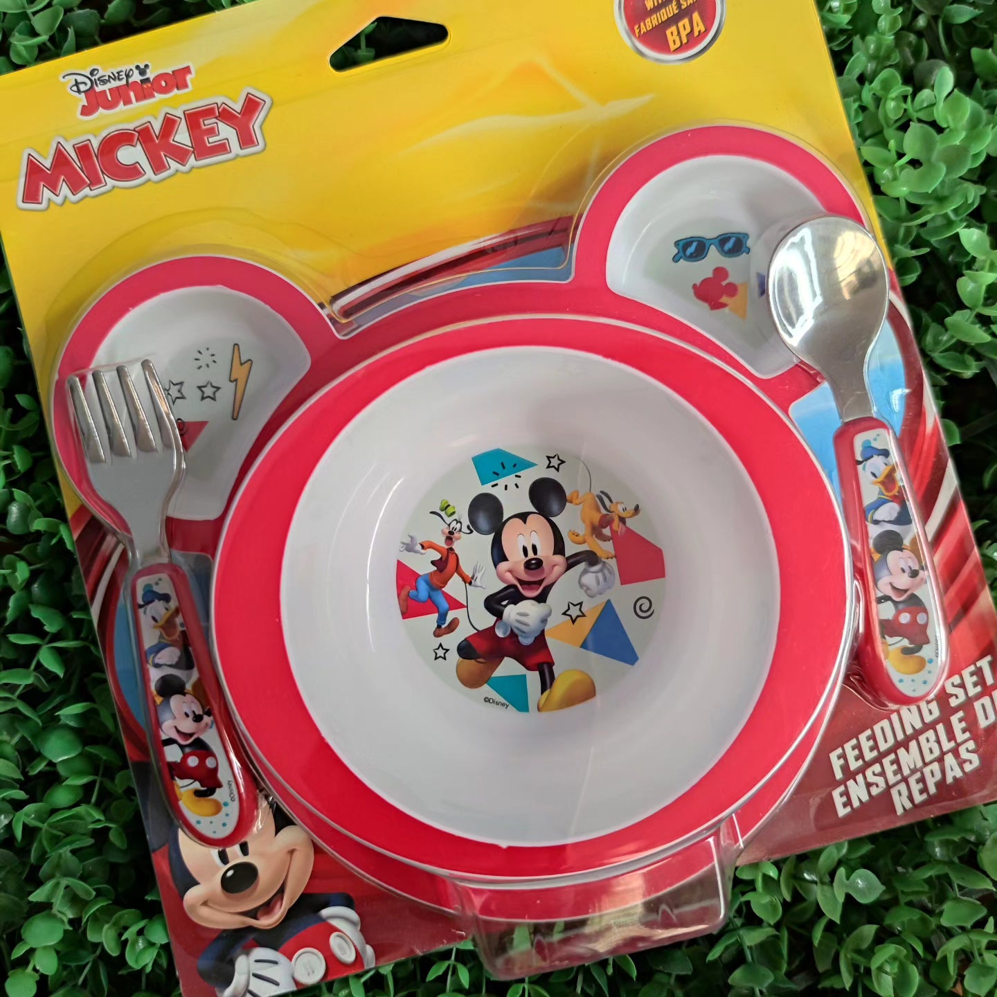 4 piezas vajilla Mickey mouse Disney