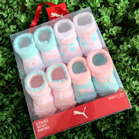 Set 4 booties Puma 0-12 meses