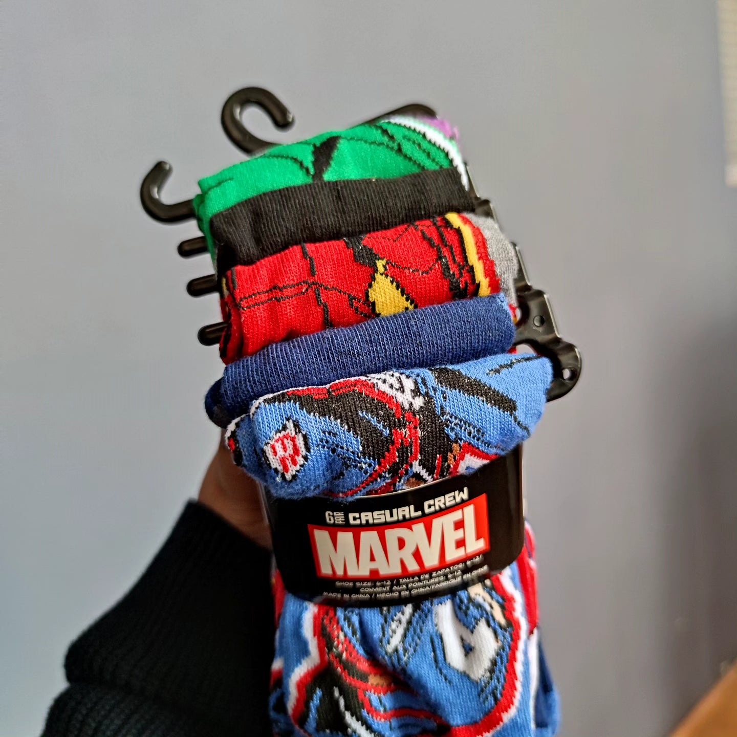 6 pares calcetas Marvel hombre 39-46 eur