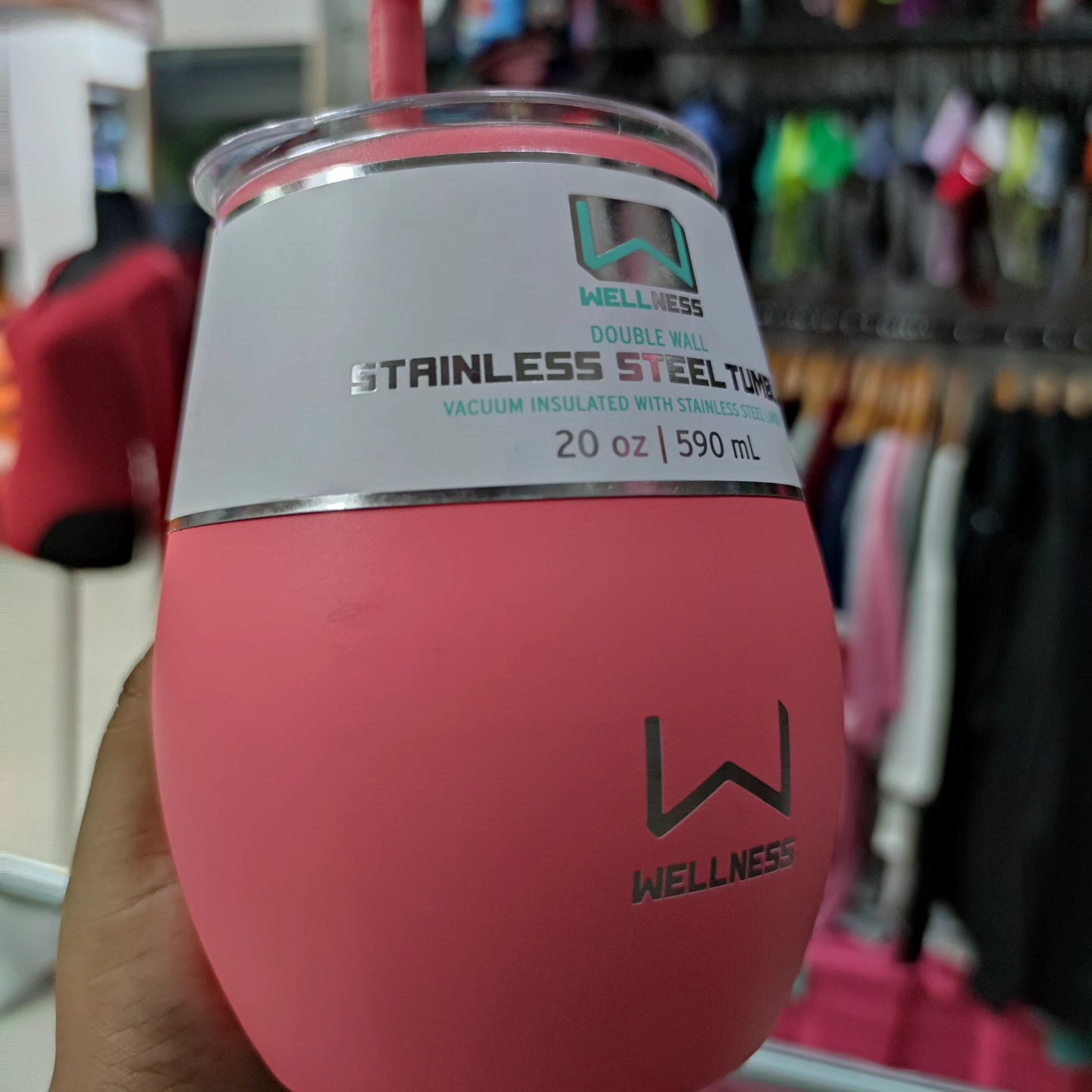 Tumbler Wellness 590 ml (detalle estético)