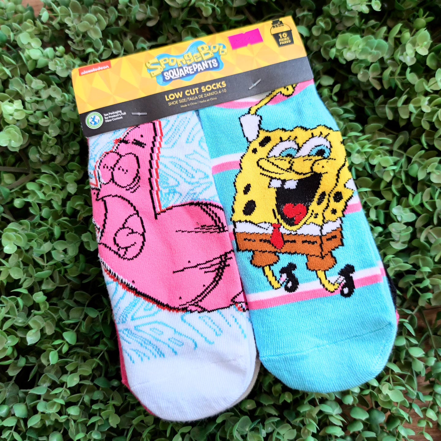 10 pares calcetas Bob esponja 36-41 eur