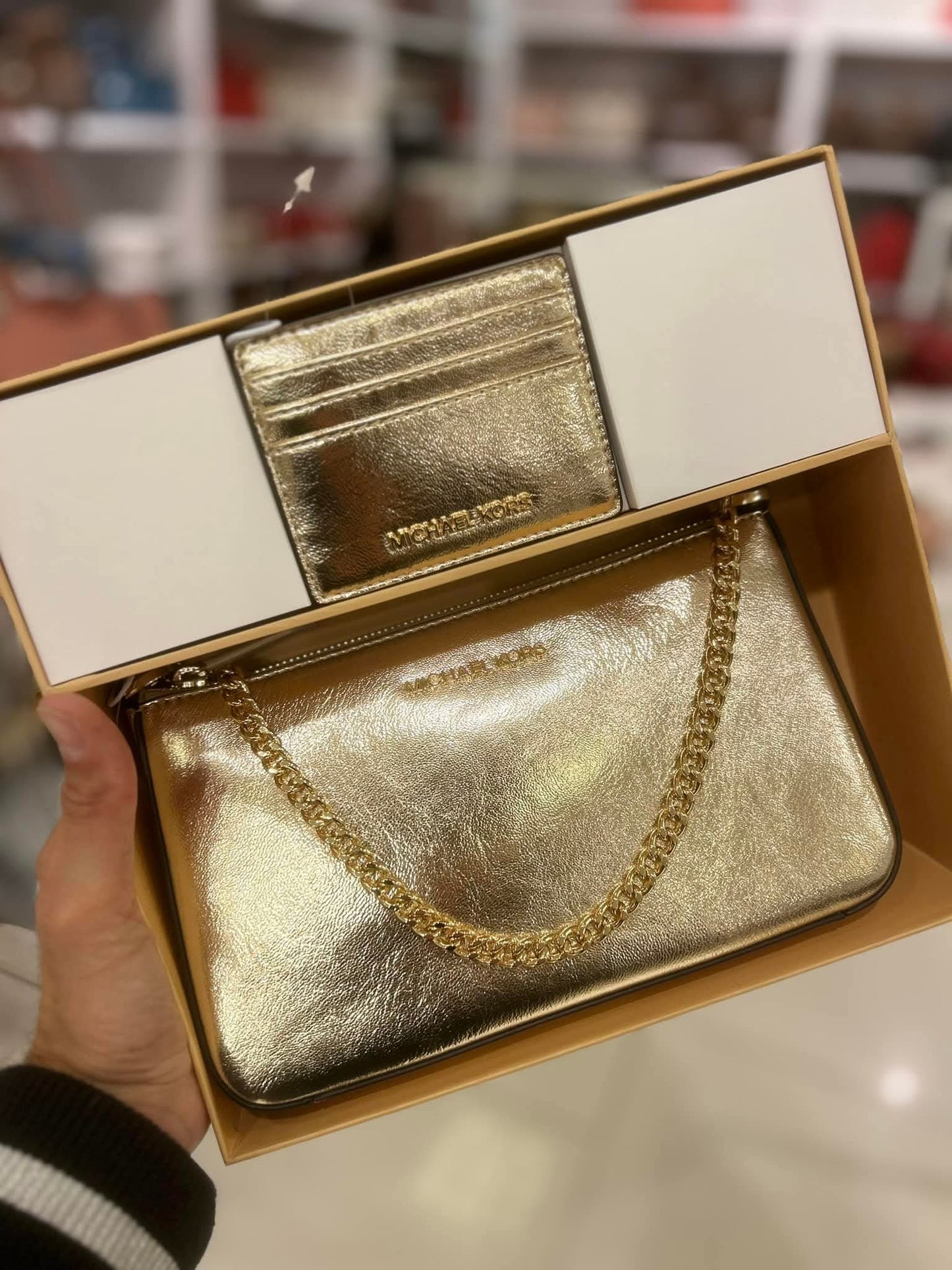 Crossbody+tarjetero Michael Kors