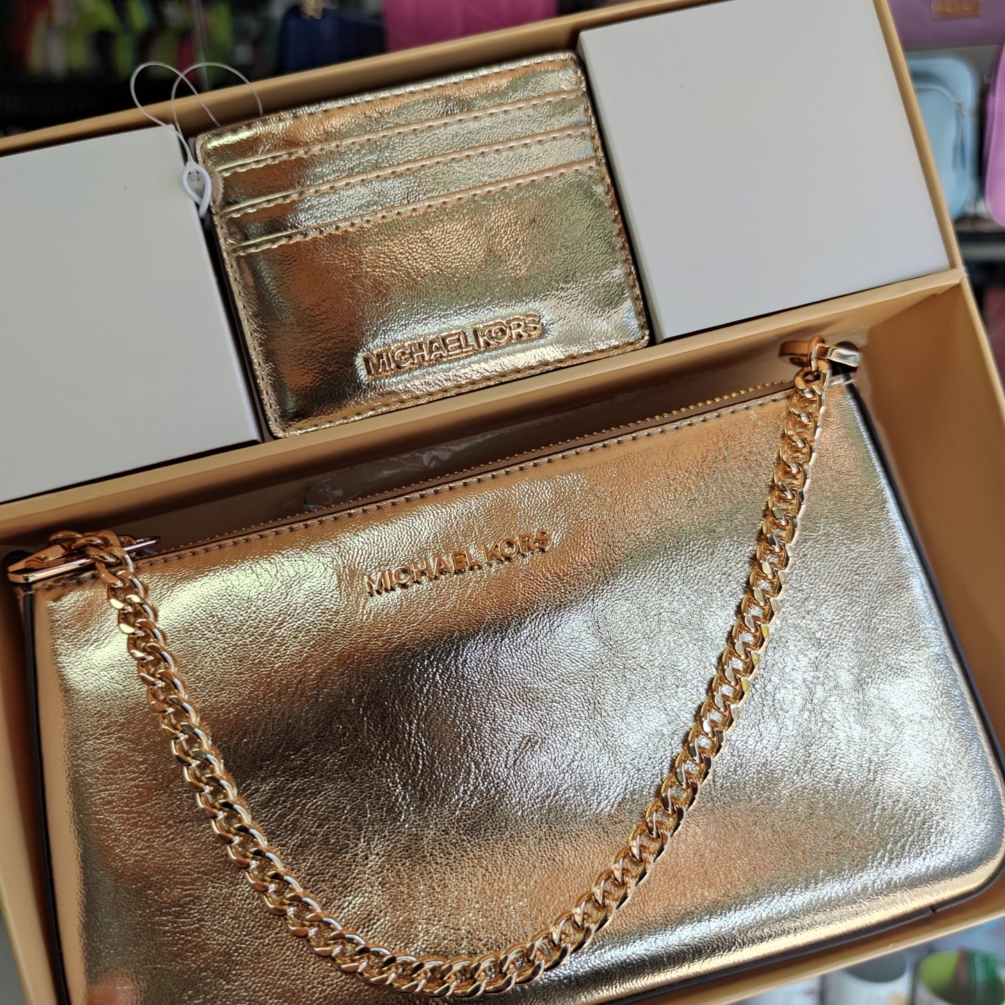 Crossbody+tarjetero Michael Kors