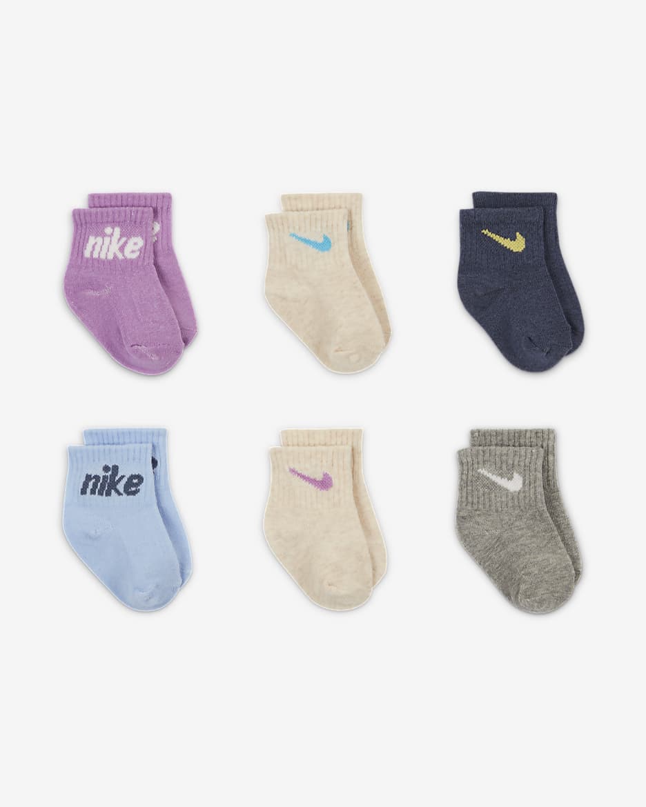 6 pares calcetas Nike 12/24 meses