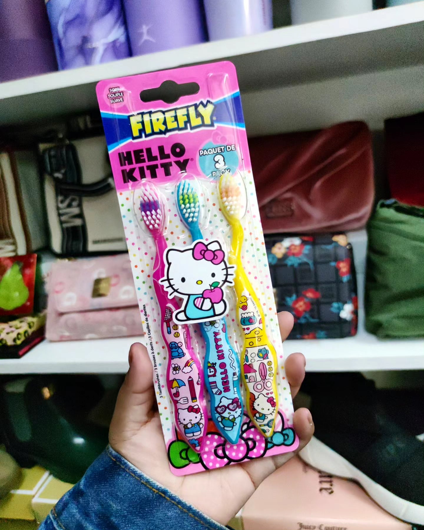 Set 3 cepillo de dientes Hello Kitty Sanrio