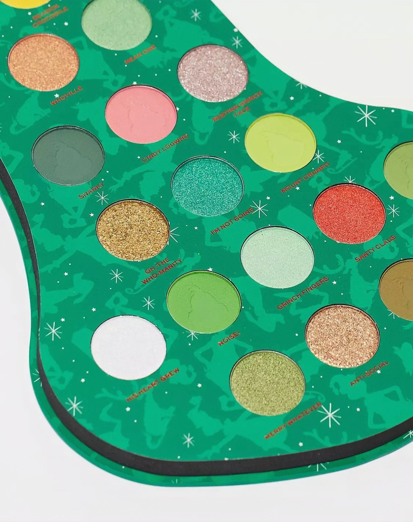 Paleta Makeup revolution x Grinch