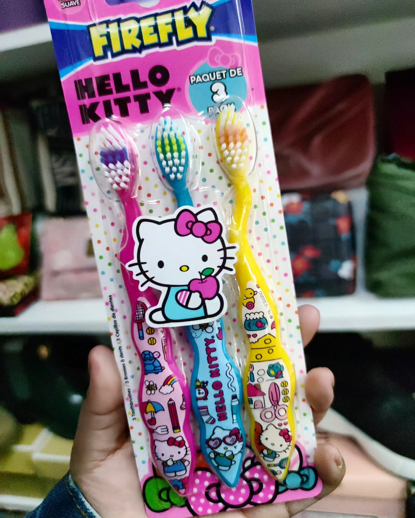 Set 3 cepillo de dientes Hello Kitty Sanrio