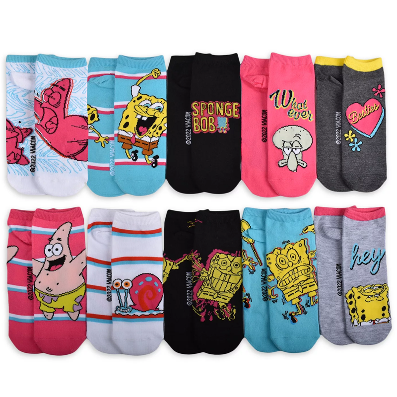 10 pares calcetas Bob esponja 36-41 eur