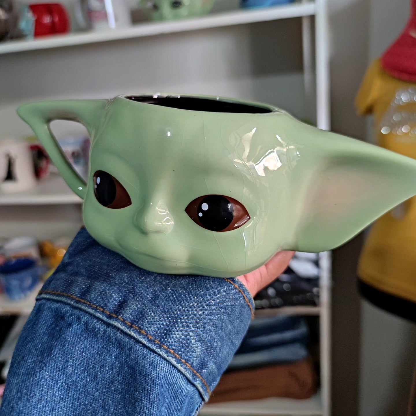 Taza grogu 3d (detalle estético)