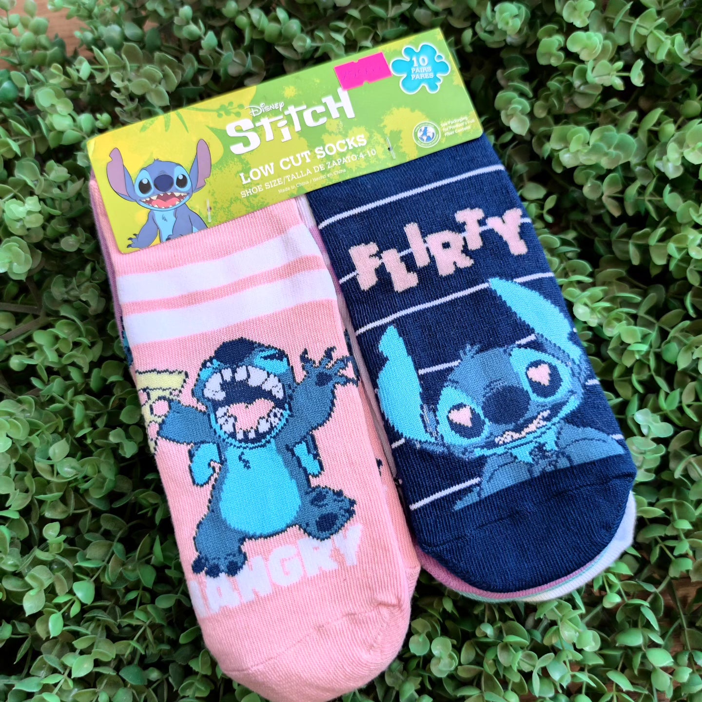 10 pares calcetas Stitch Disney 36-41 eur